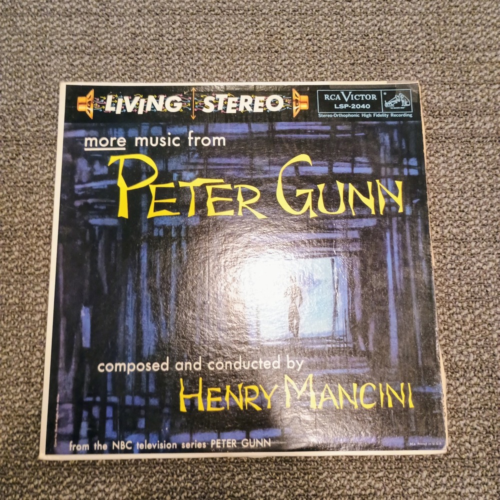Henry Mancini More Music From Peter Gunn Vinyl LP RCA Victor LSP-2040 Living